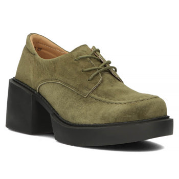 Kožené khaki poltopánky Filippo DP4919/23 KH